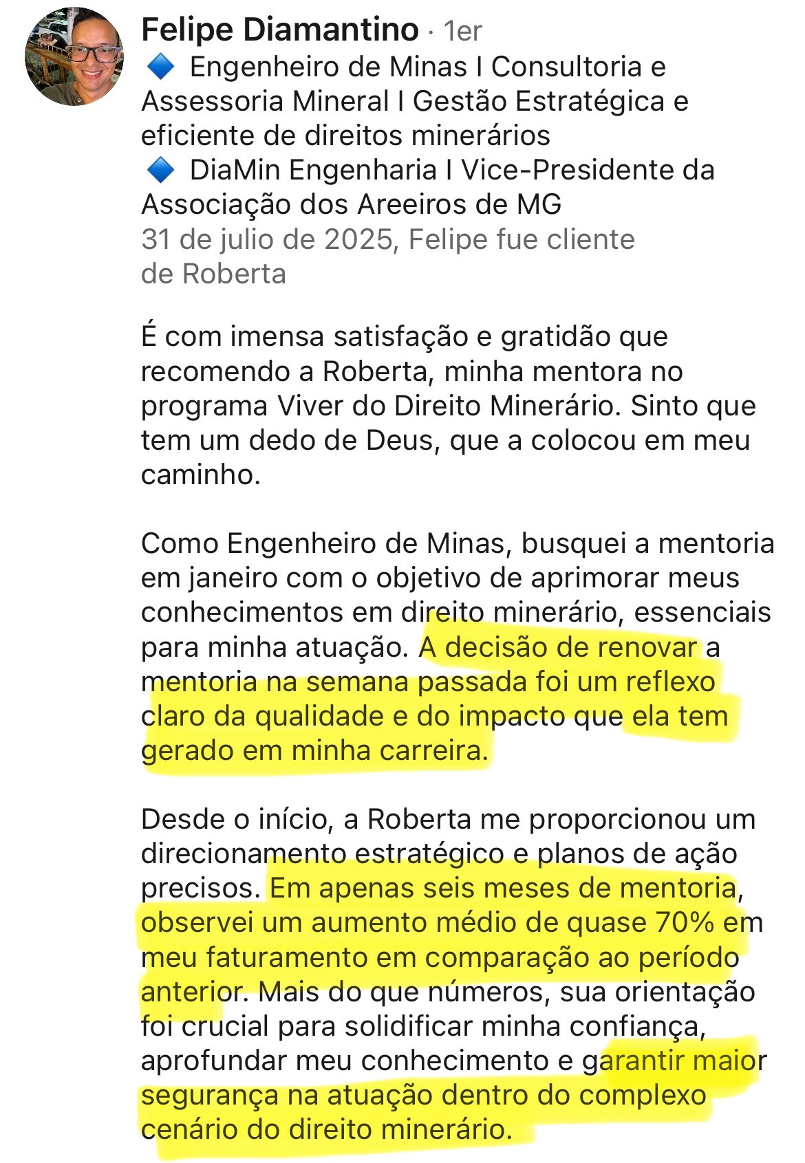 Depoimento Mentoria VDM 6