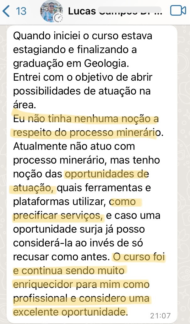 Sem experiência na área